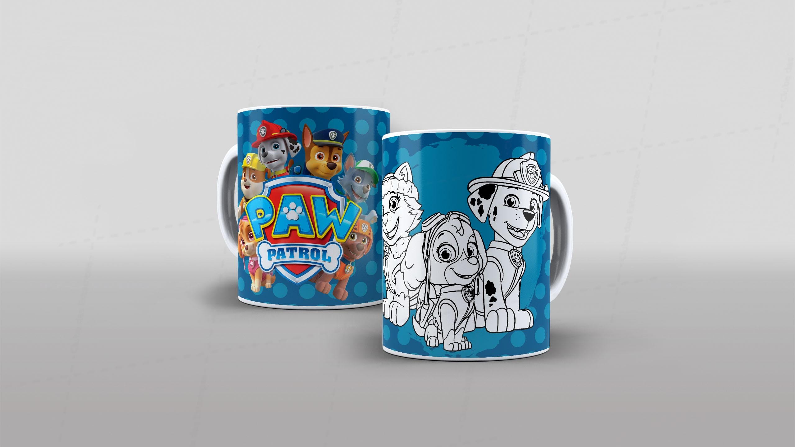 Arte Patrulha Canina - CANECA POLÍMERO-6498