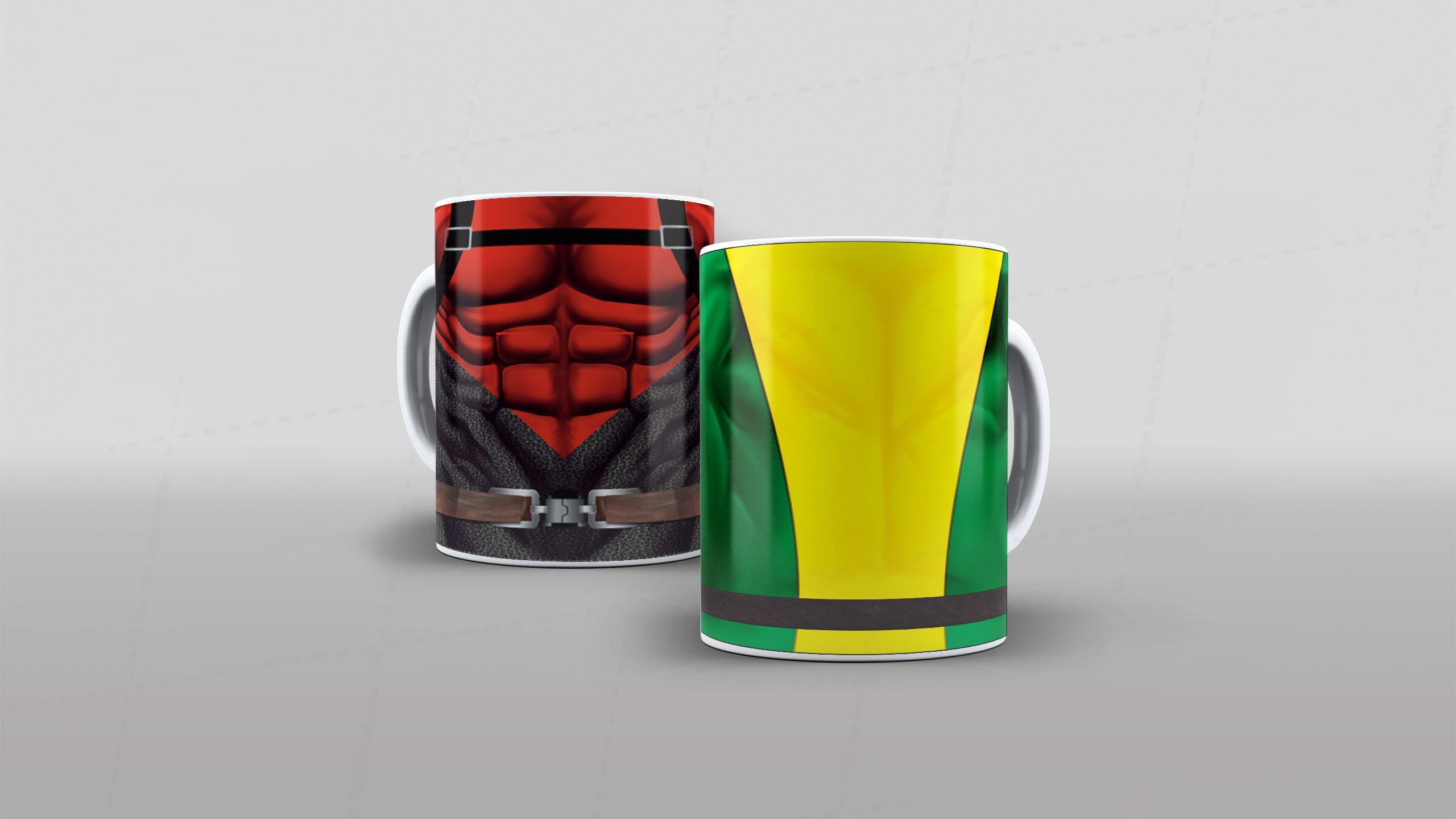 Arte caneca camiseta corpo roupa herois DC-6523