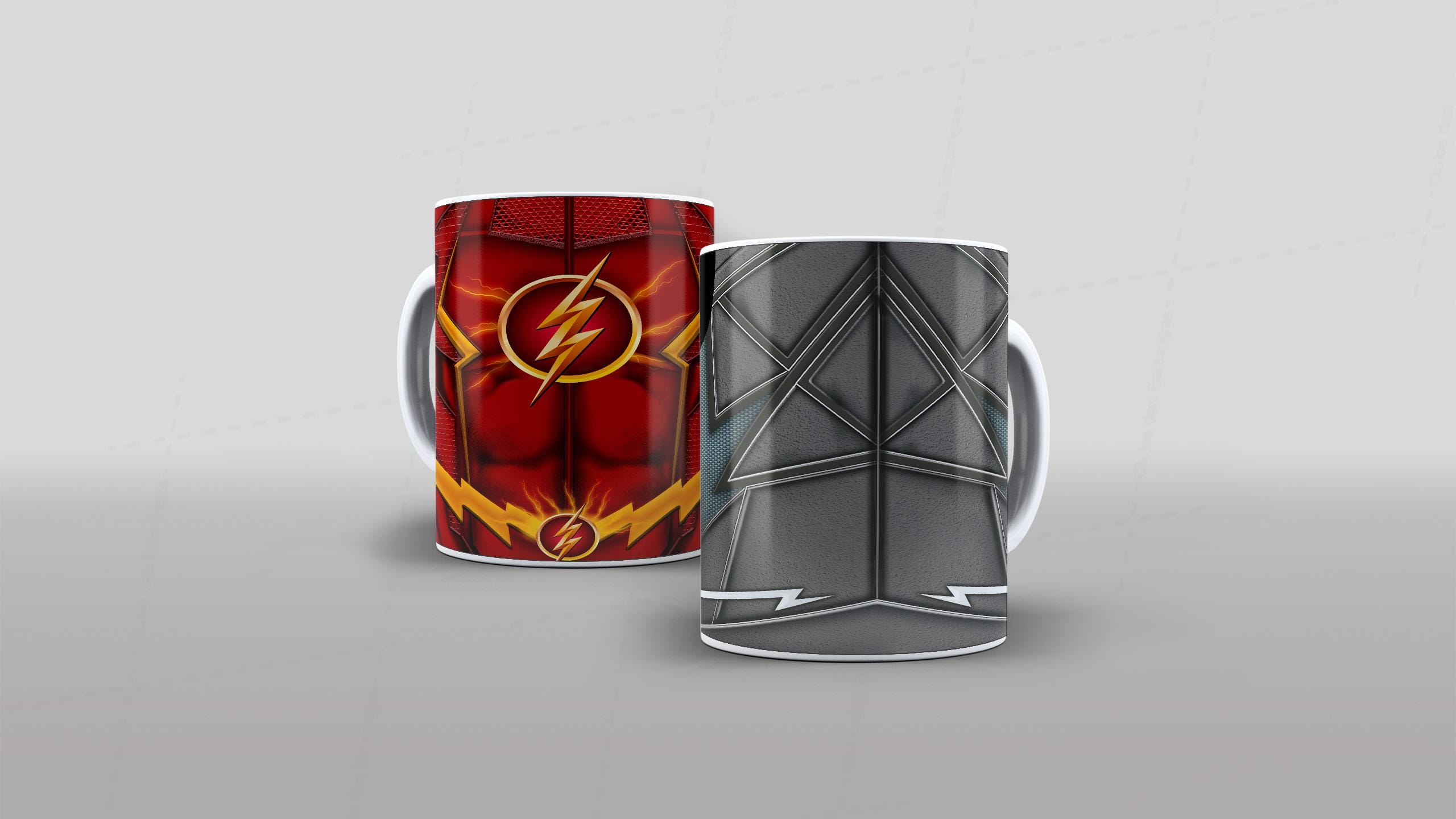 Arte caneca camiseta corpo roupa herois DC flash-6549