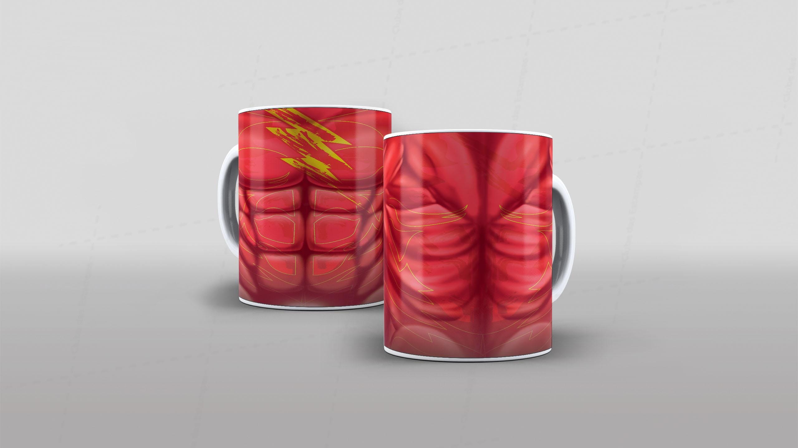 Arte caneca camiseta corpo roupa herois DC flash 8-6551