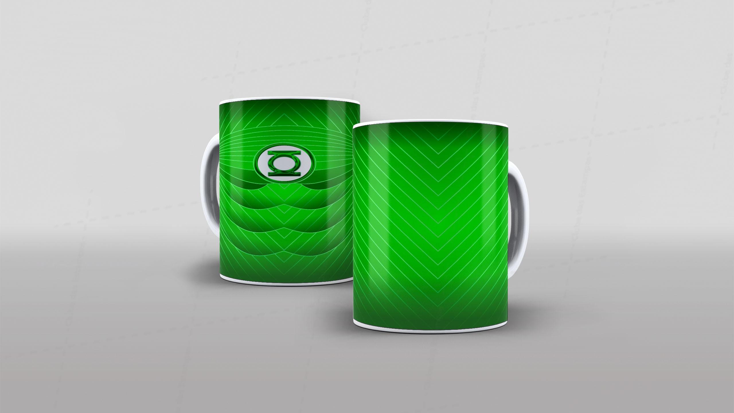 Arte caneca camiseta corpo roupa herois DC lanterna verde 3-6558