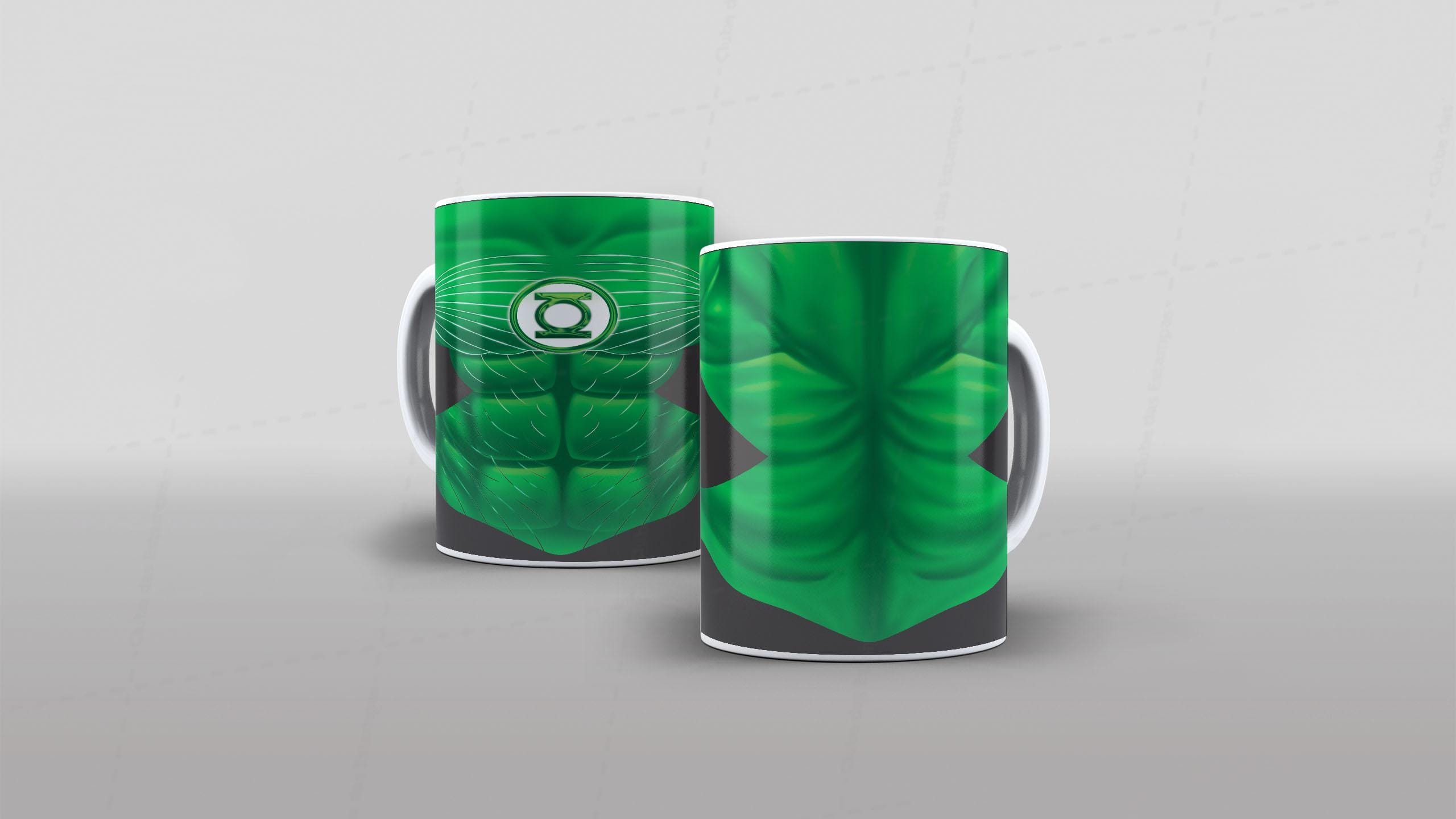 Arte caneca camiseta corpo roupa herois DC lanterna verde 5-6559