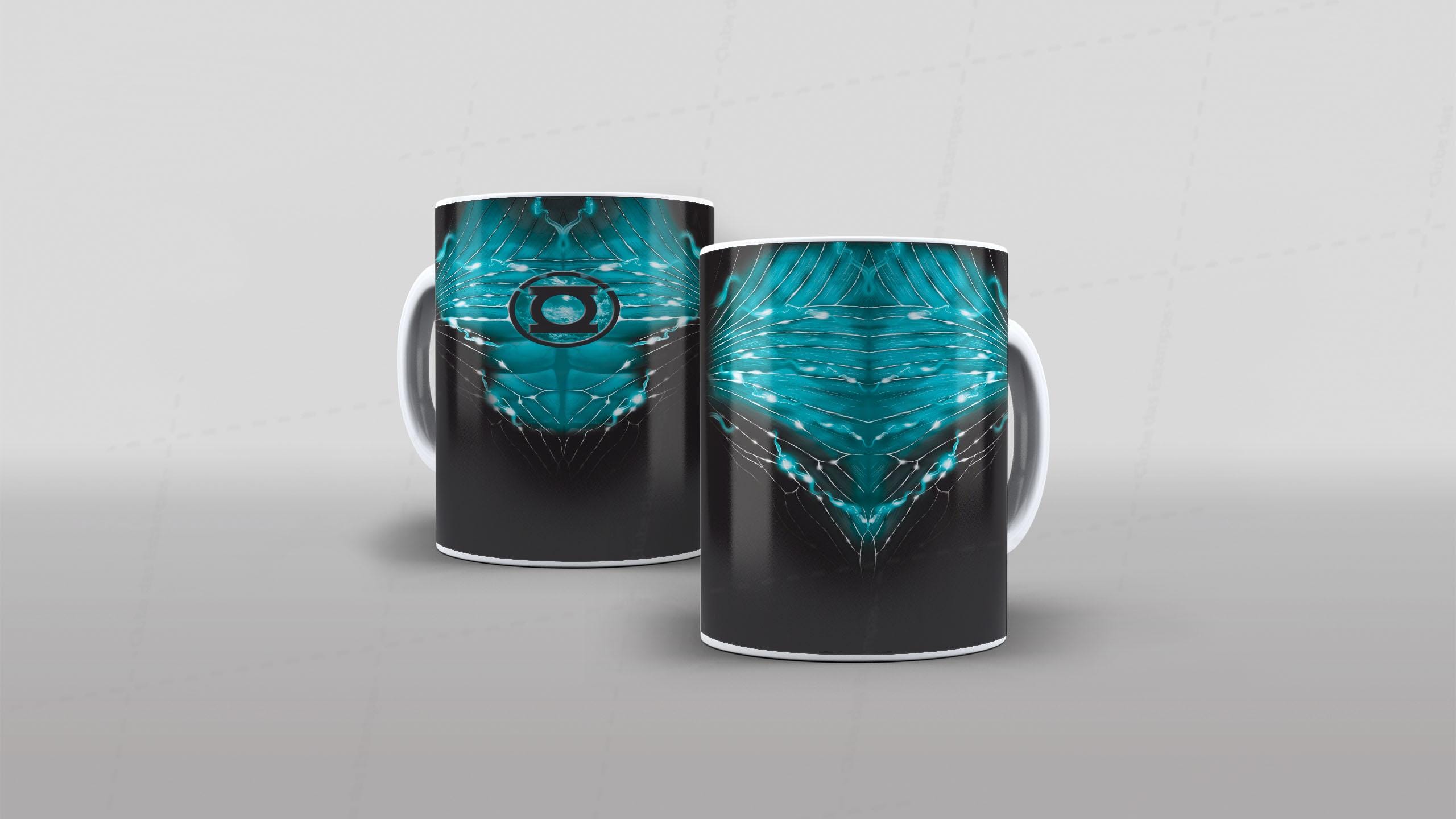 Arte caneca camiseta corpo roupa herois DC lanterna verde 6-6560