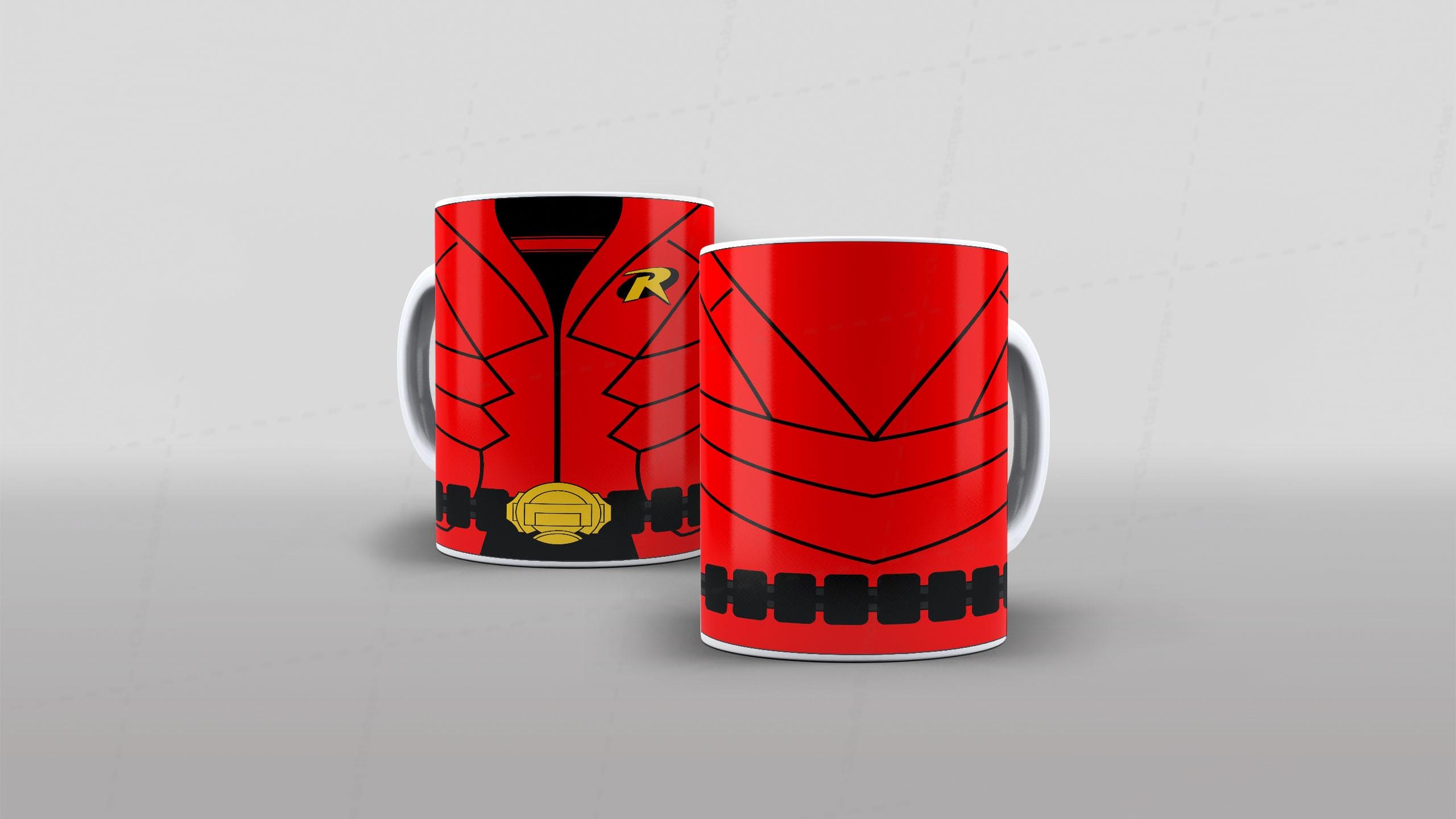Arte caneca camiseta corpo roupa herois DC robin-6563
