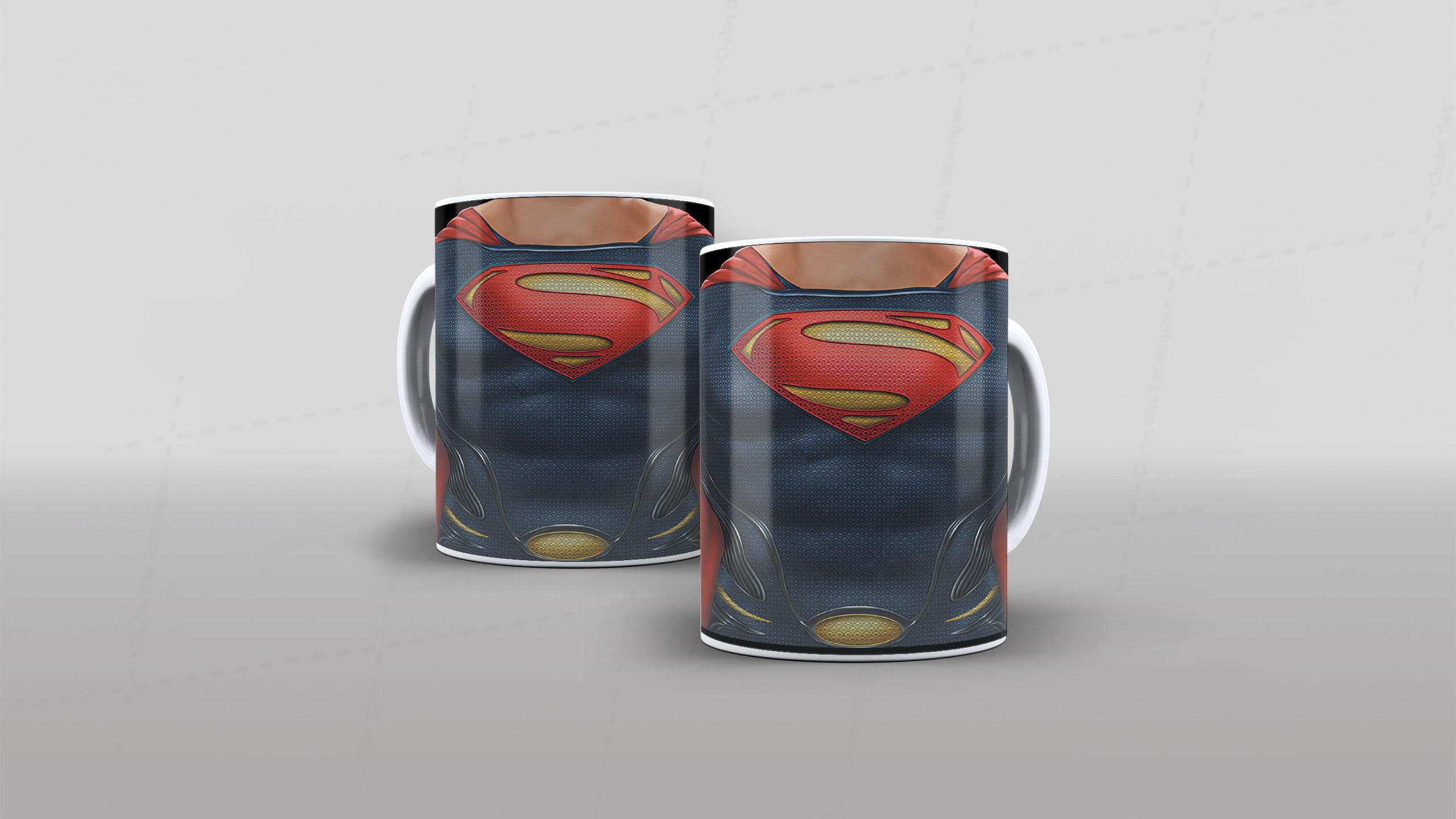 Arte caneca camiseta corpo roupa herois DC super-man-6570