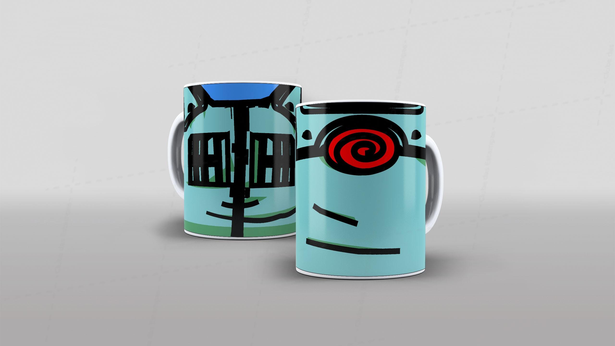 Arte caneca camiseta corpo roupa naruto anime (8-6587