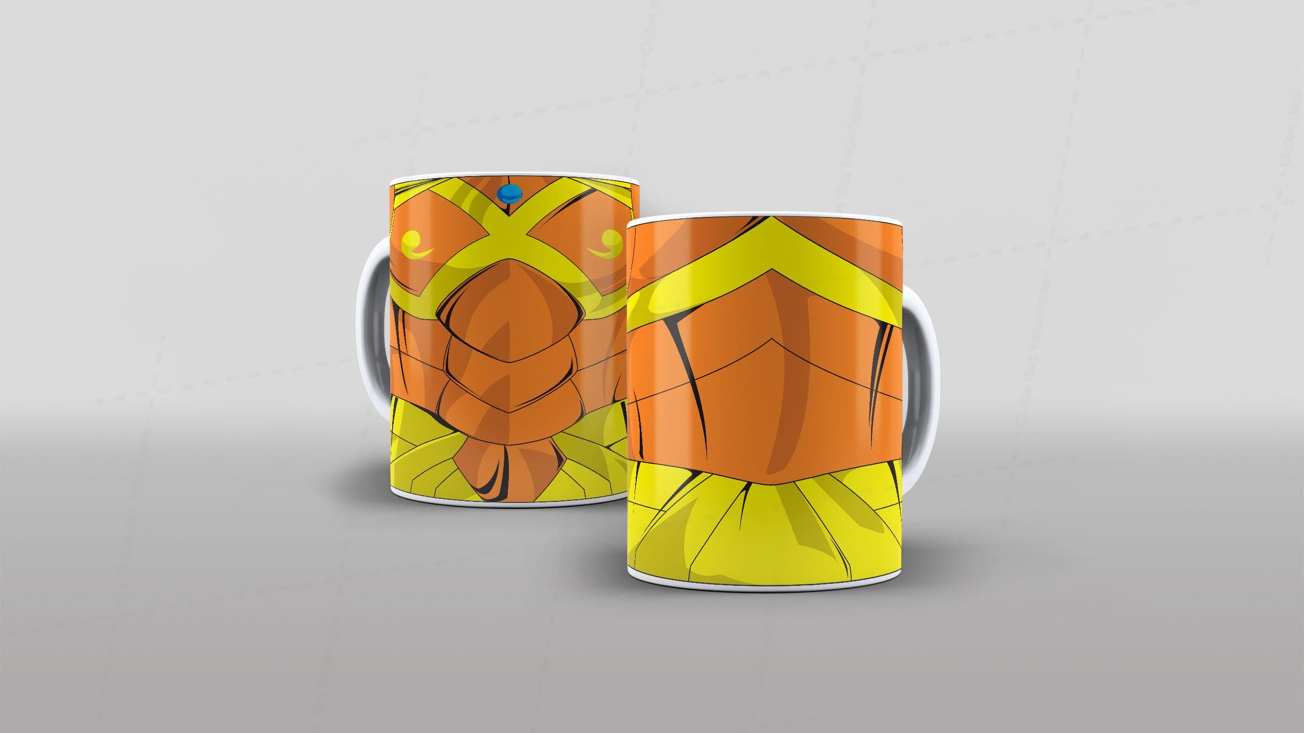 Arte caneca camiseta roupa corpo cavaleiros do zodiaco (2-6644