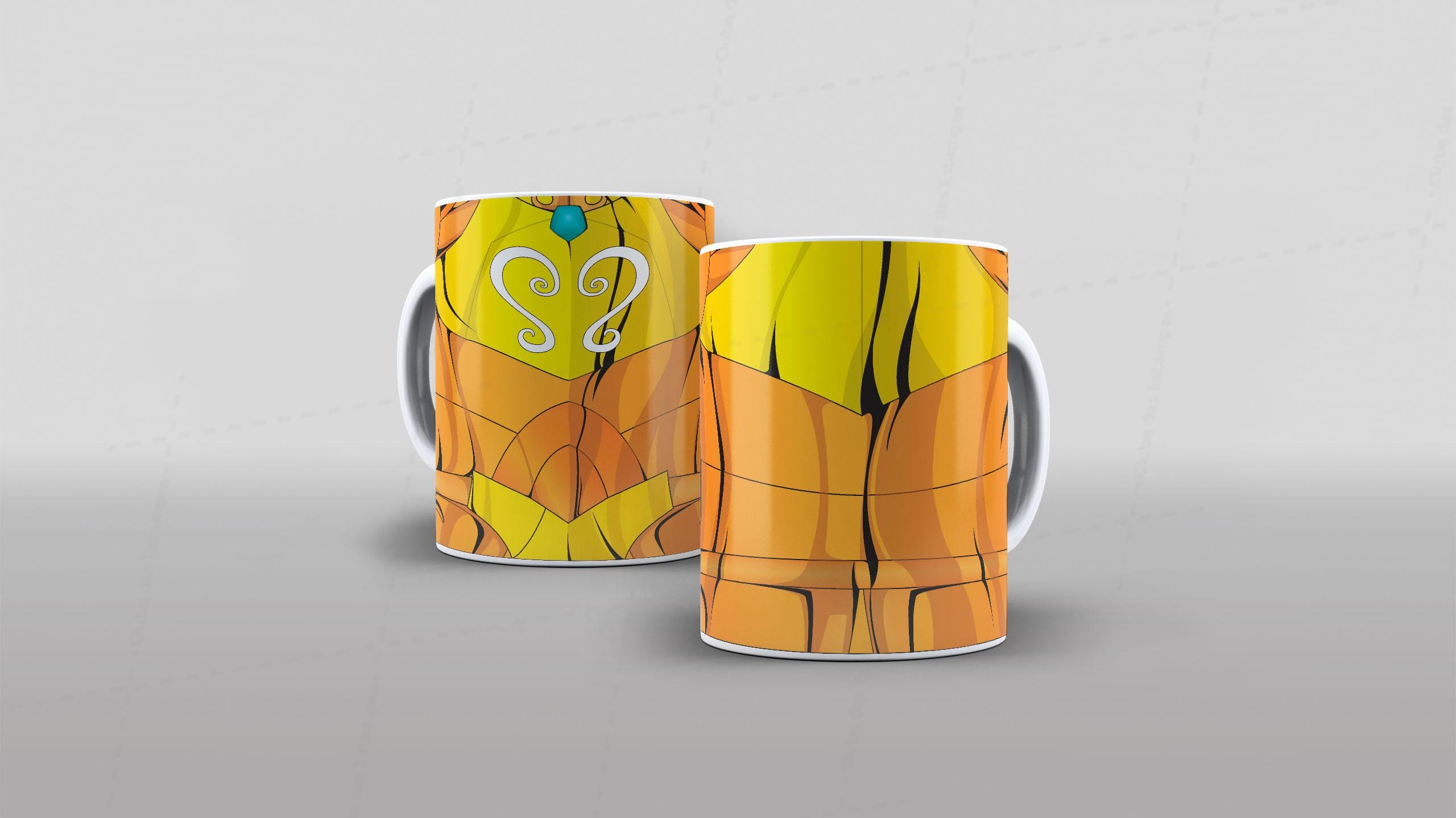 Arte caneca camiseta roupa corpo cavaleiros do zodiaco (3-6647