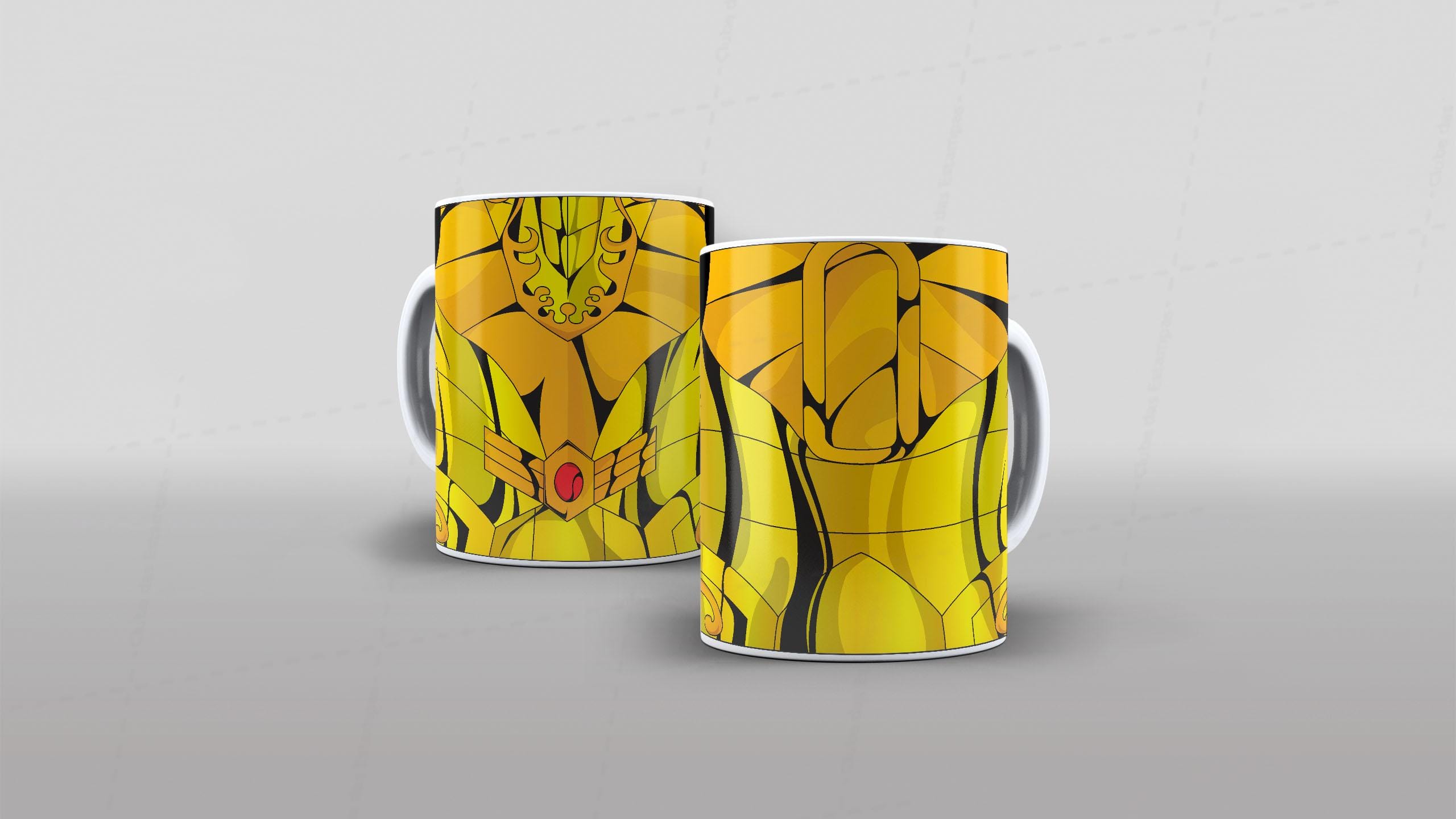 Arte caneca camiseta roupa corpo cavaleiros do zodiaco (12-6661