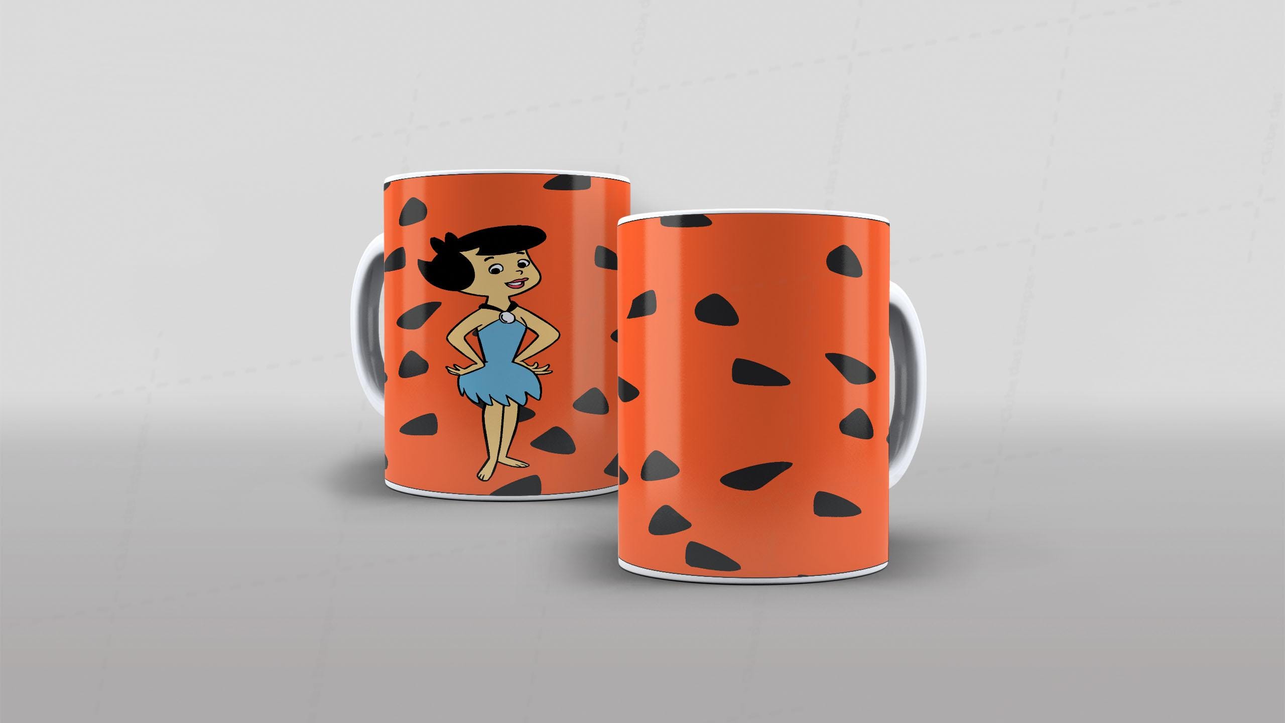 Arte caneca camiseta roupa corpo flinstones (7-6719