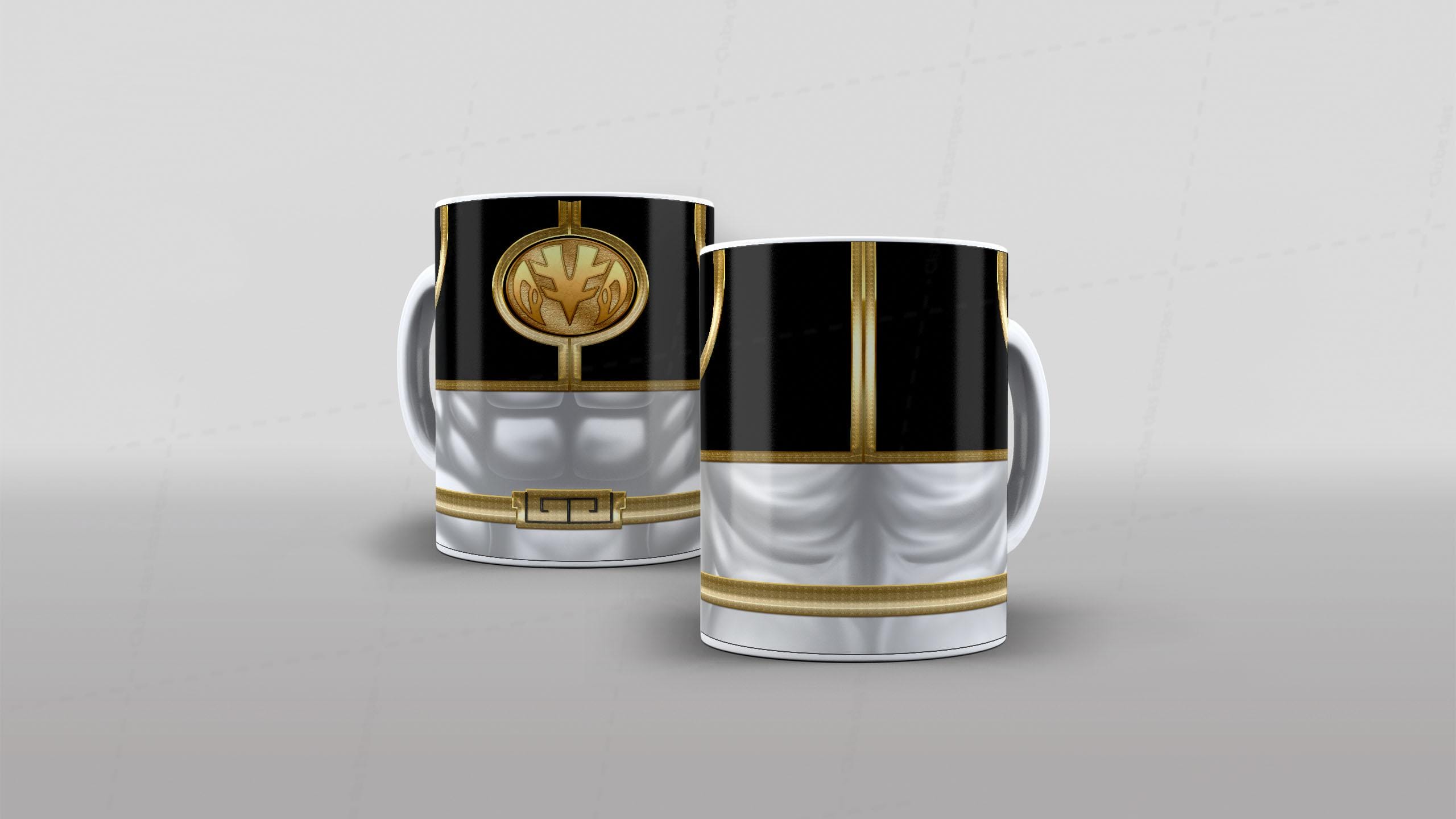 Arte caneca camiseta roupa corpo Power Rangers (6-6817