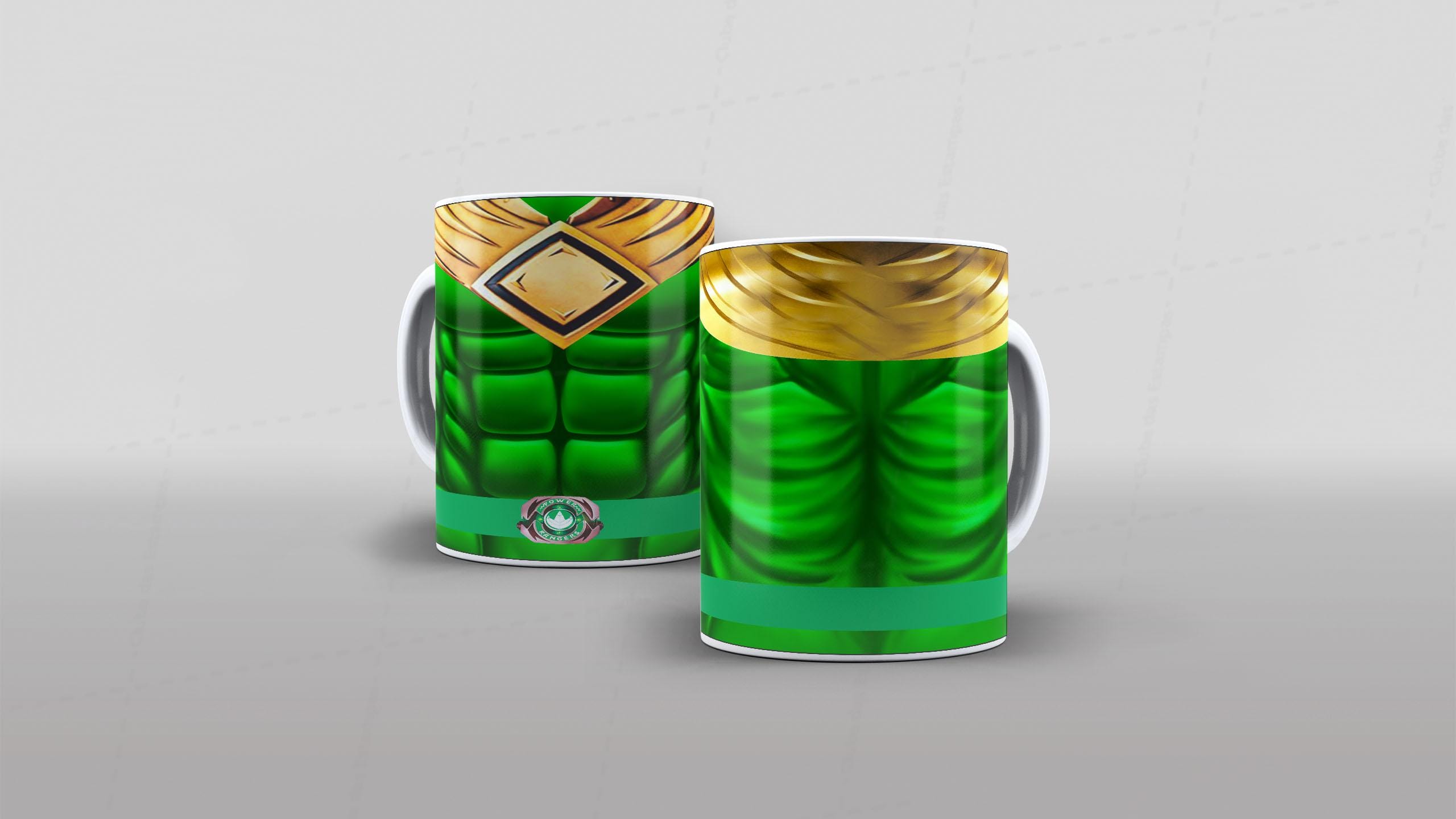 Arte caneca camiseta roupa corpo Power Rangers (7-6820