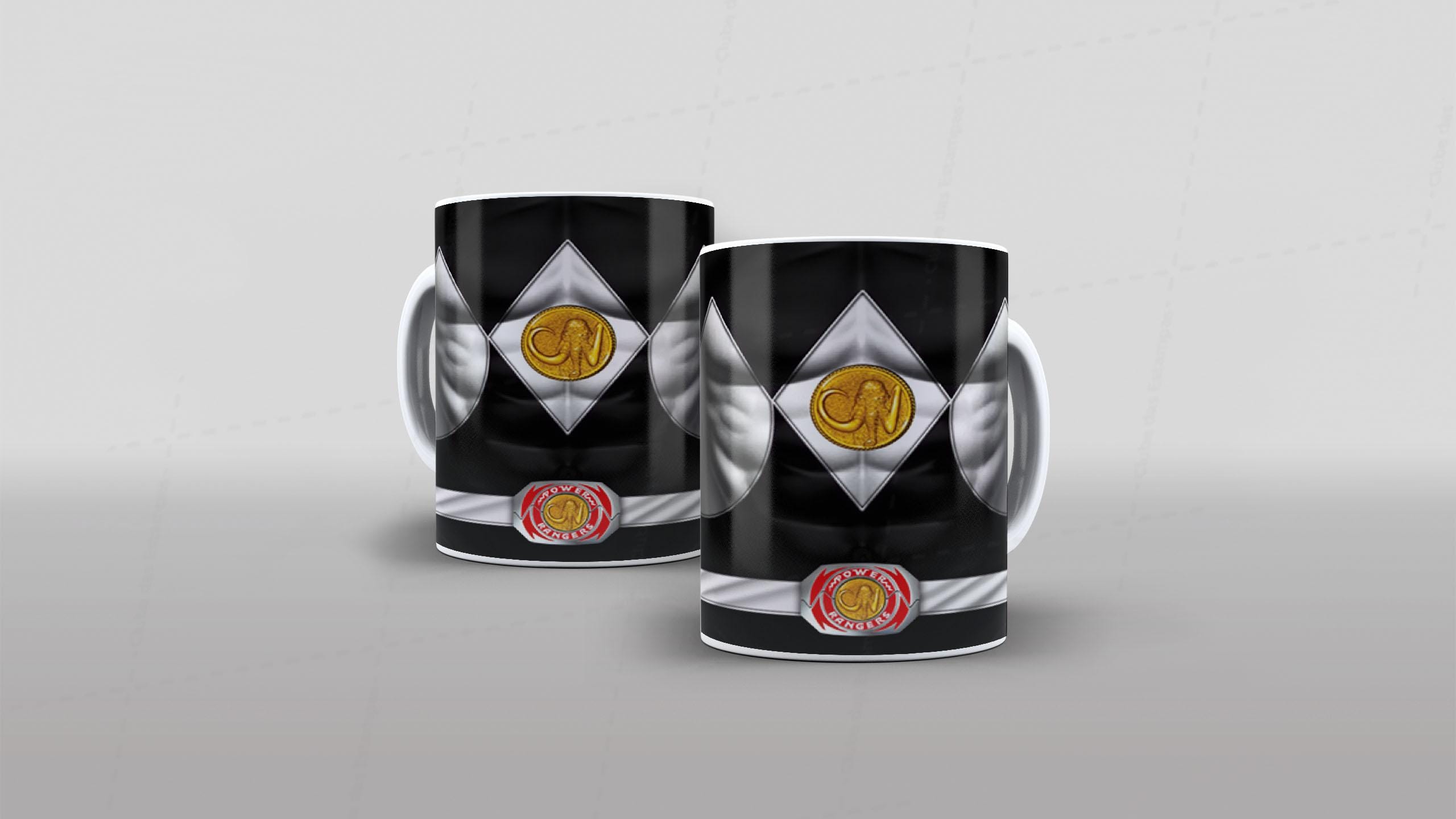 Arte caneca camiseta roupa corpo Power Rangers (12-6839