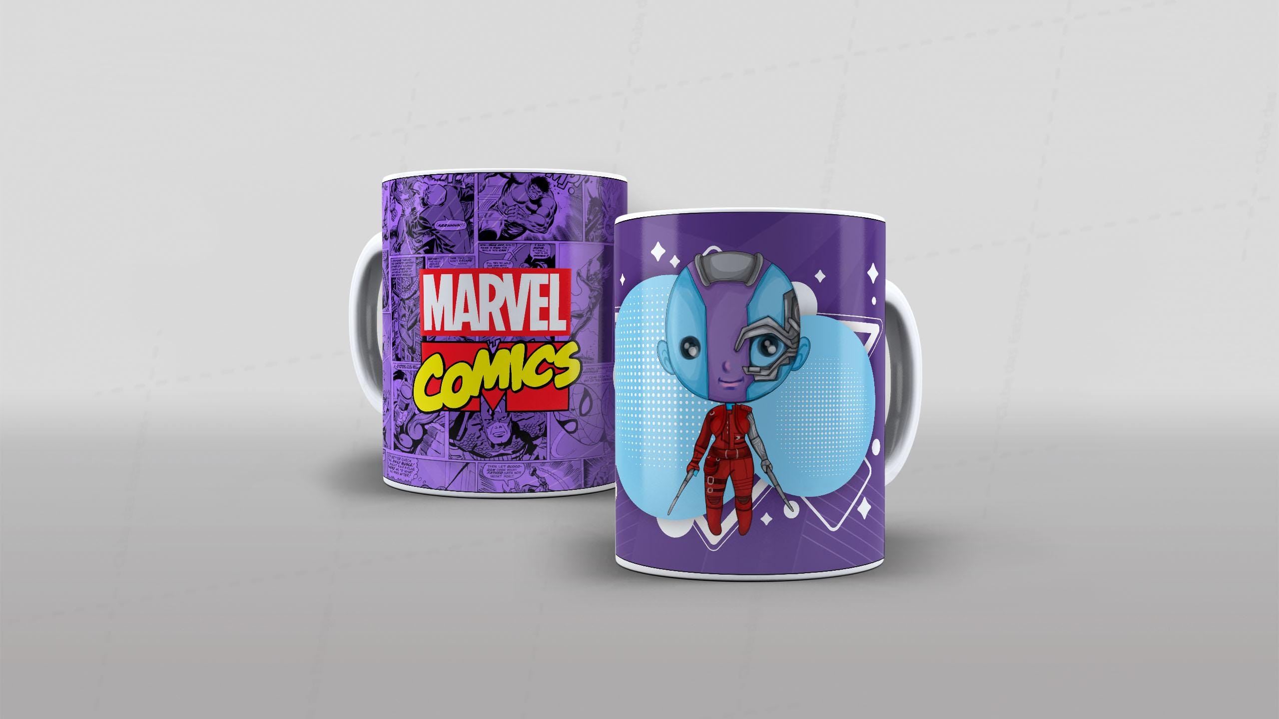 Arte marvel comics herois cute fofo baby (2-6878