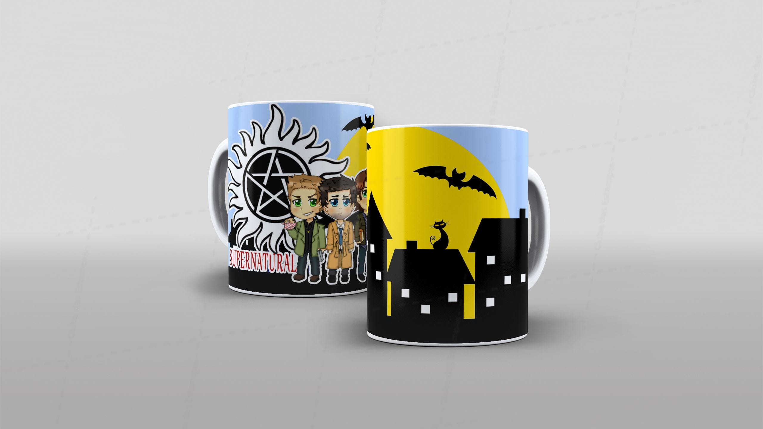 Arte SUPERNATURAL (2) pra caneca-7058