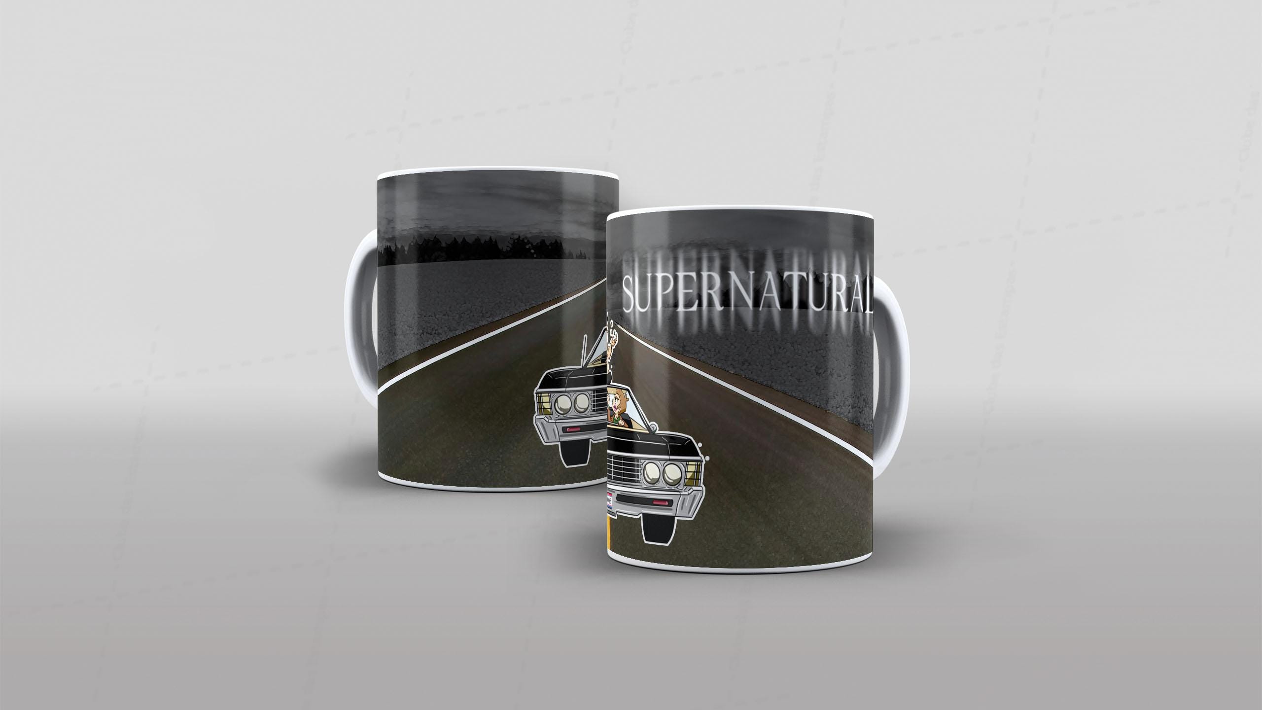 Arte SUPERNATURAL (21) pra caneca-7077
