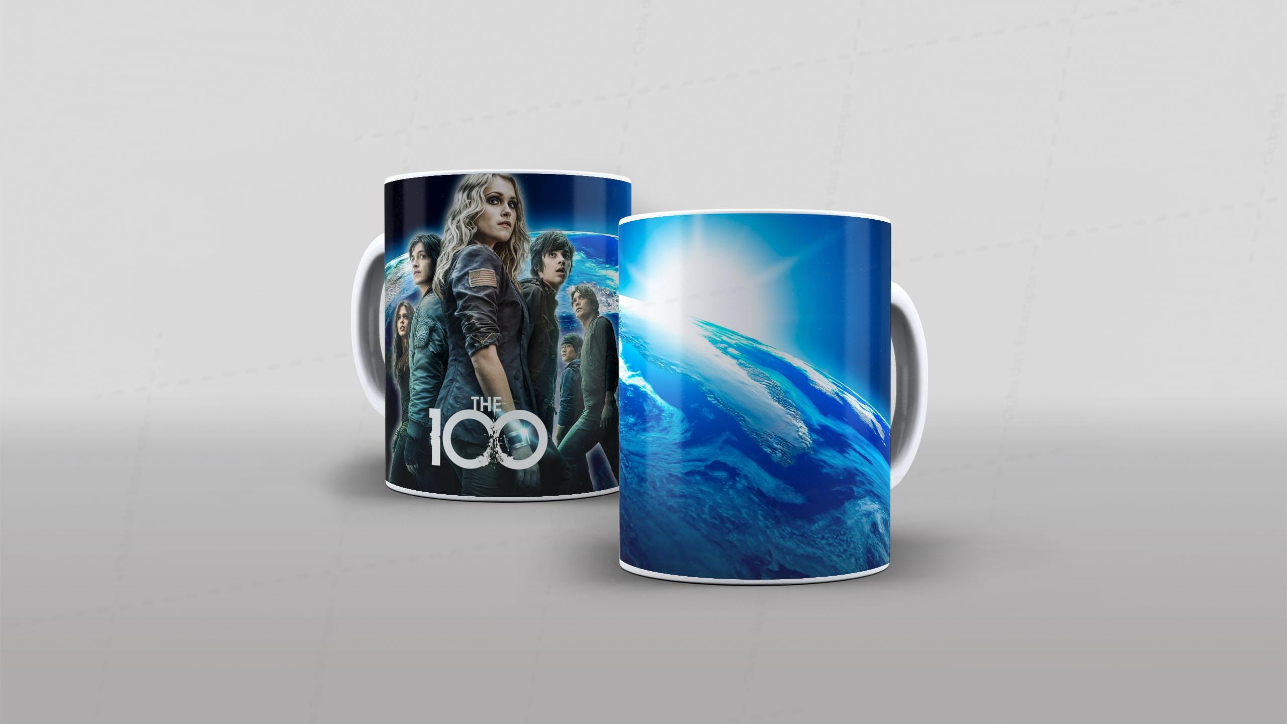 Arte The 100 (8) pra caneca-7105