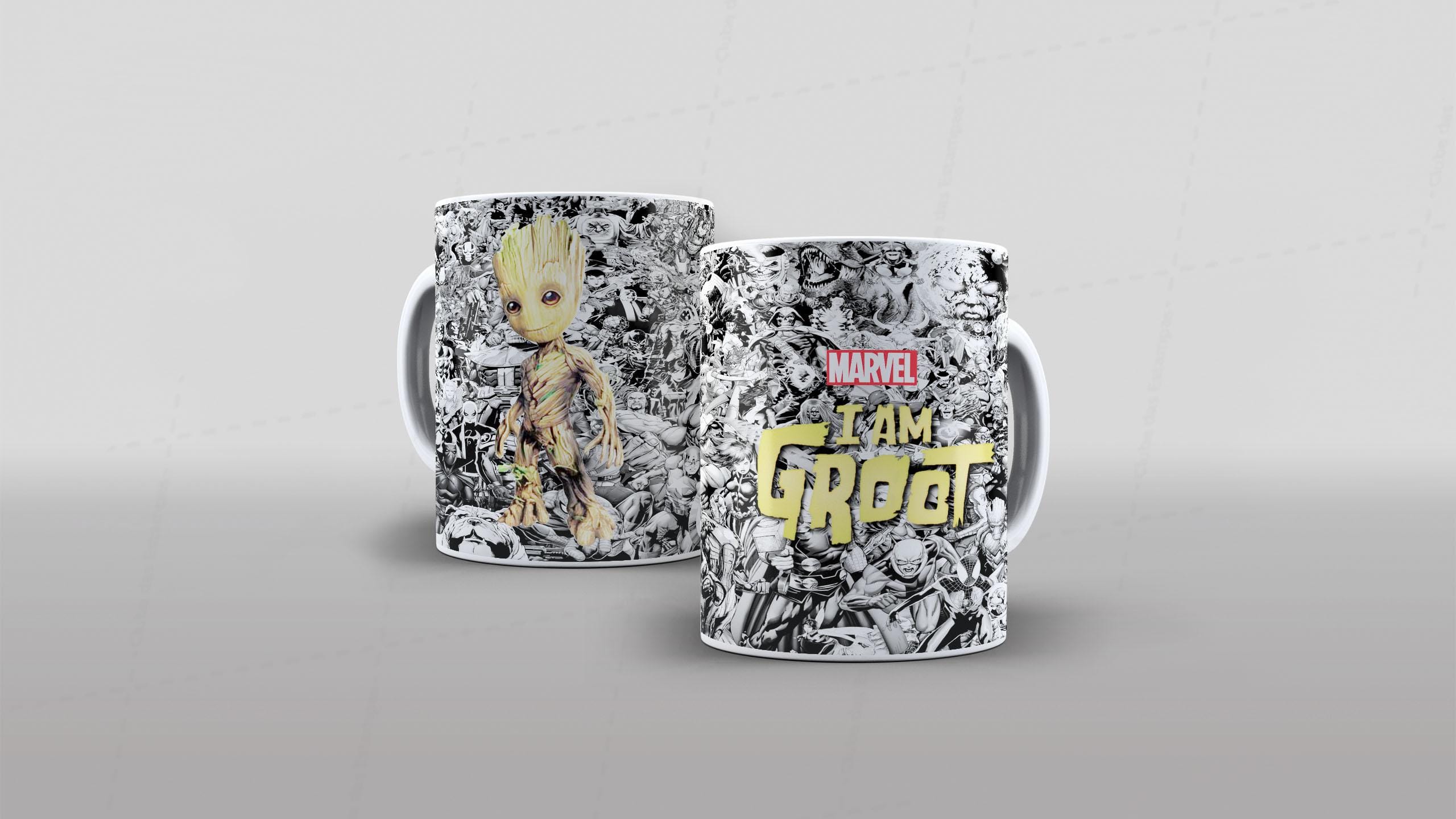 Arte Groot herois - para sublimaçao de canecas-7125