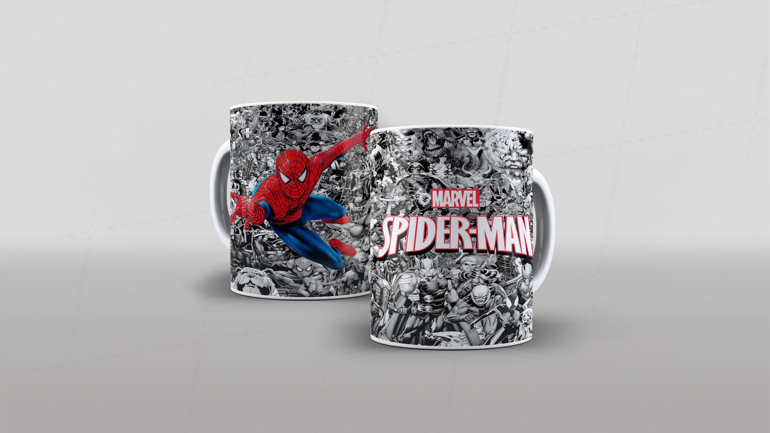 Arte Homem Aranha herois - para sublimaçao de canecas-7126