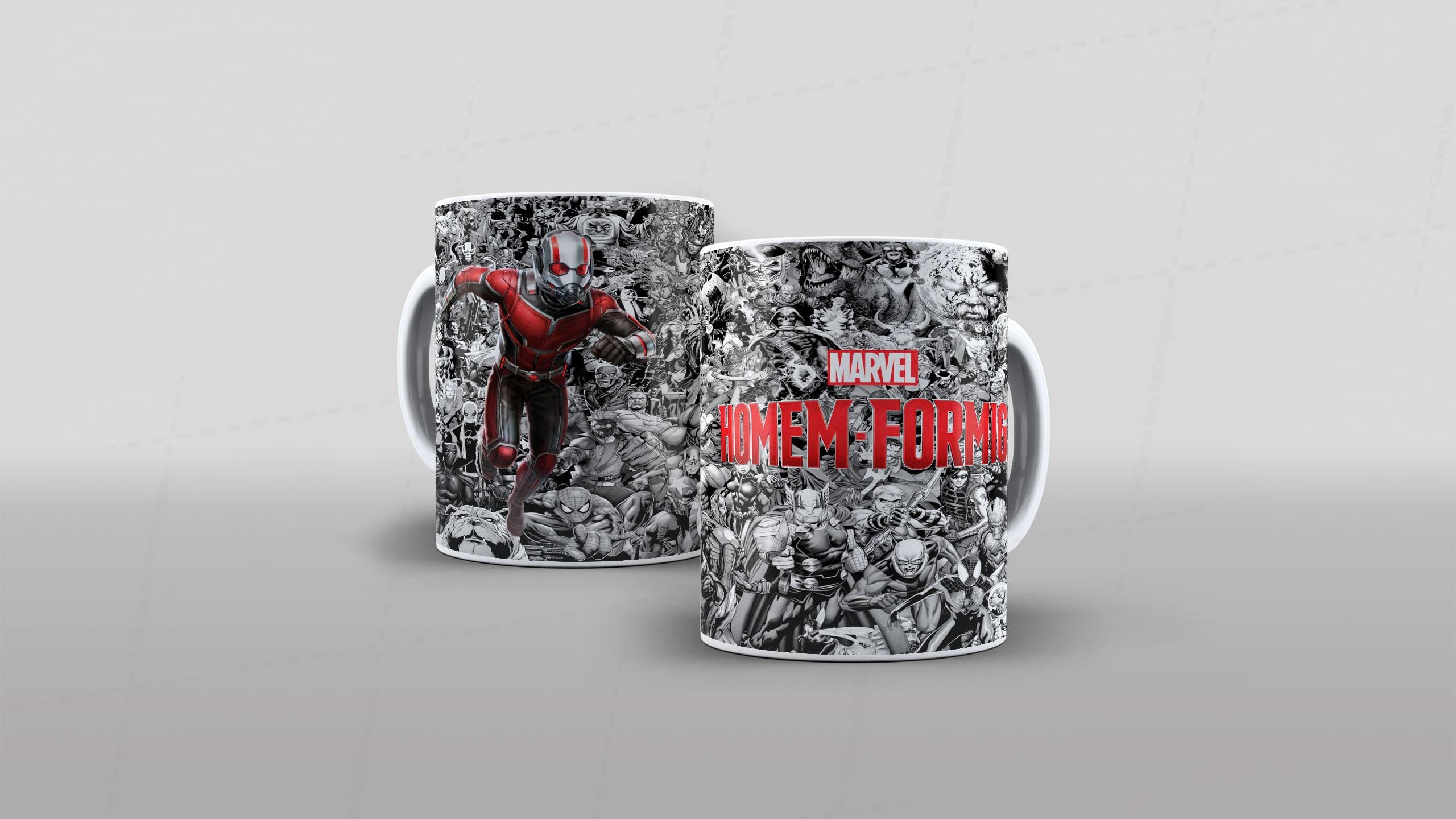 Arte Homem Formiga herois - para sublimaçao de canecas-7128