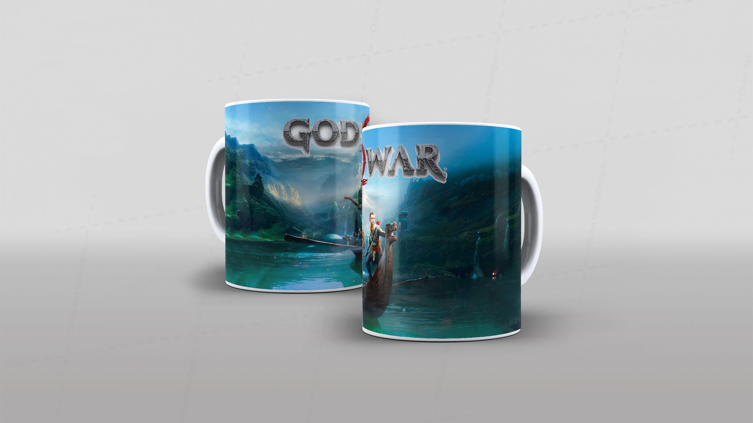 Arte GOD OF WAR tema video-game (2-7339