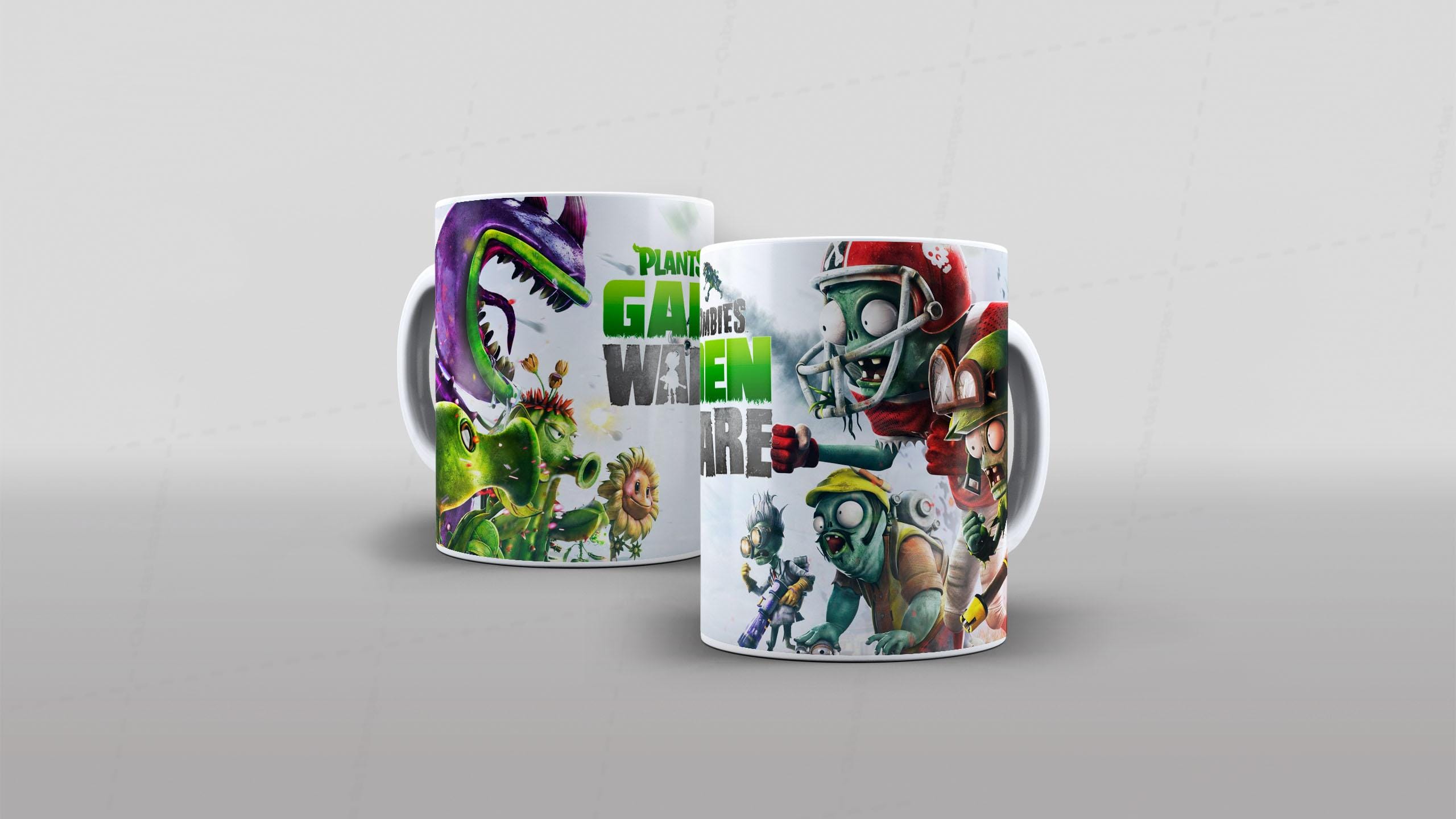 Arte Planta vs Zumbi tema video-game (7-7616