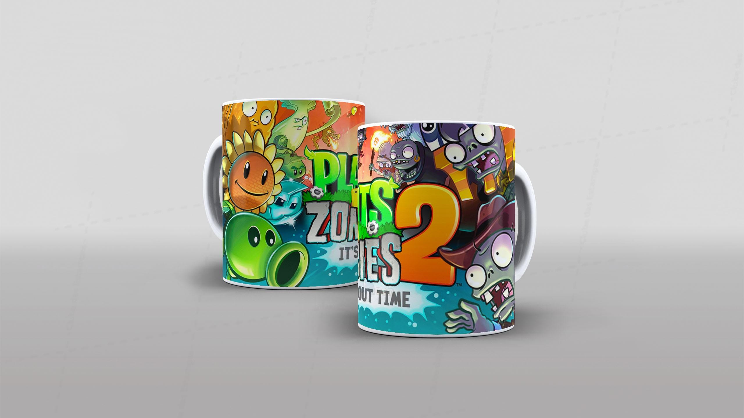 Arte Planta vs Zumbi tema video-game (11-7620