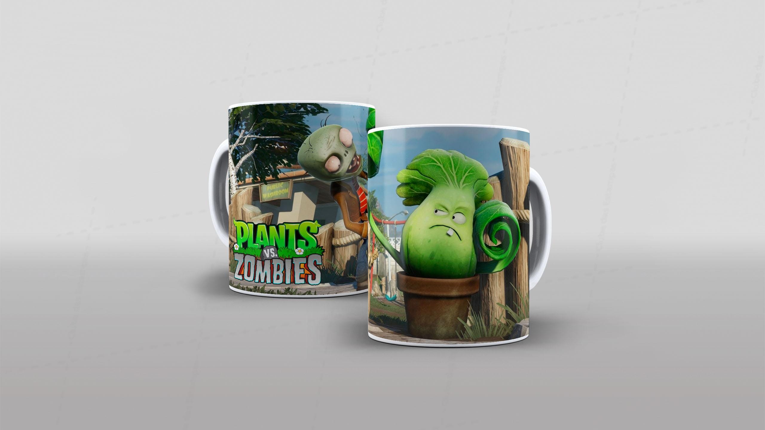 Arte Planta vs Zumbi tema video-game (13-7622
