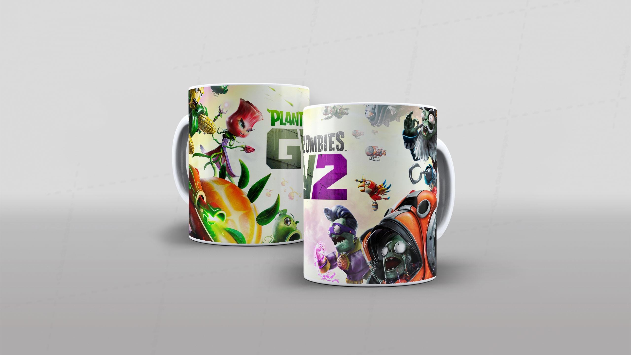 Arte Planta vs Zumbi tema video-game (14-7623