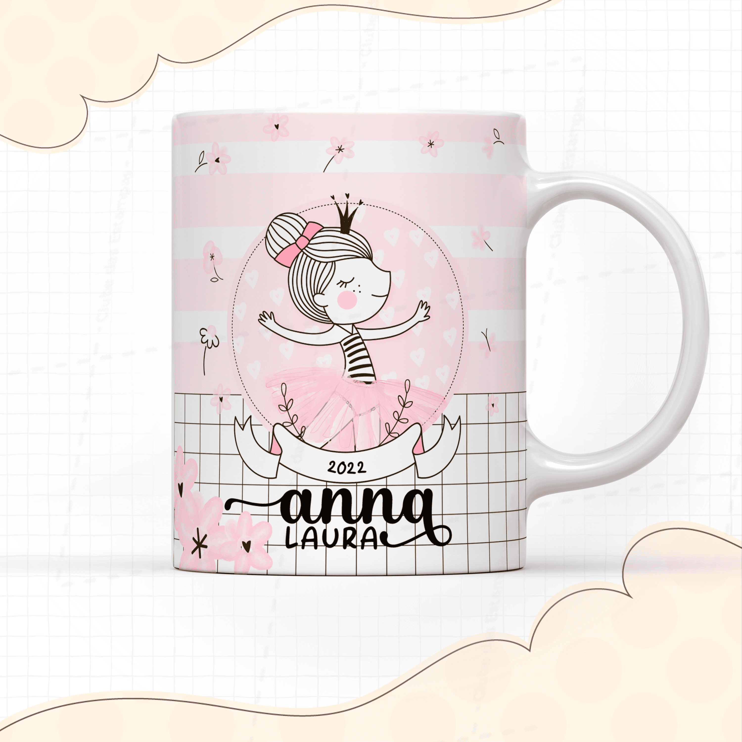Arte para caneca ballet com nome personalizado-7912