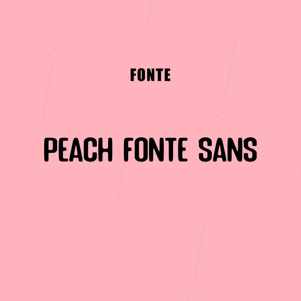 Fonte Peach Fonte Sans-7936