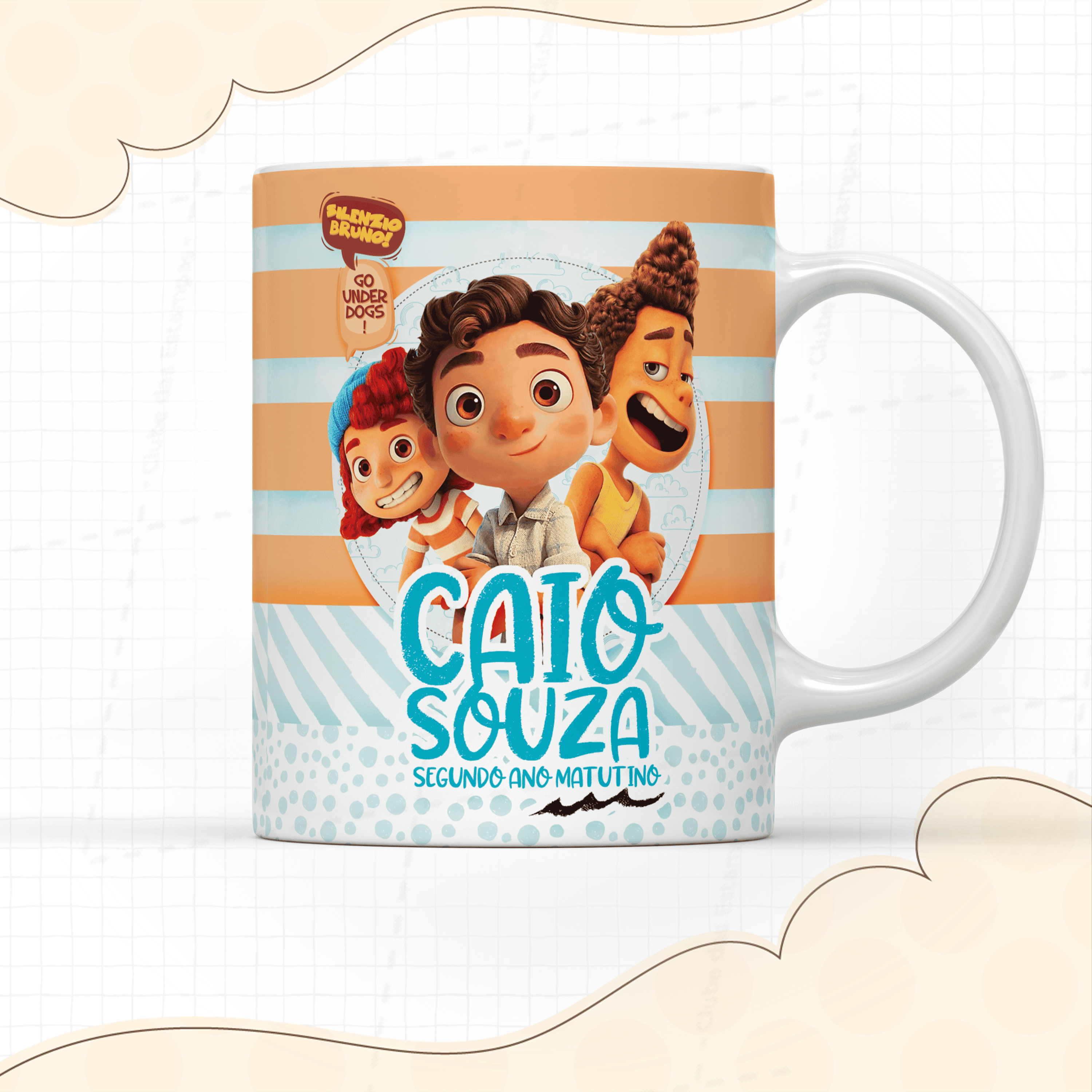 Arte para caneca Luca com nome-7957