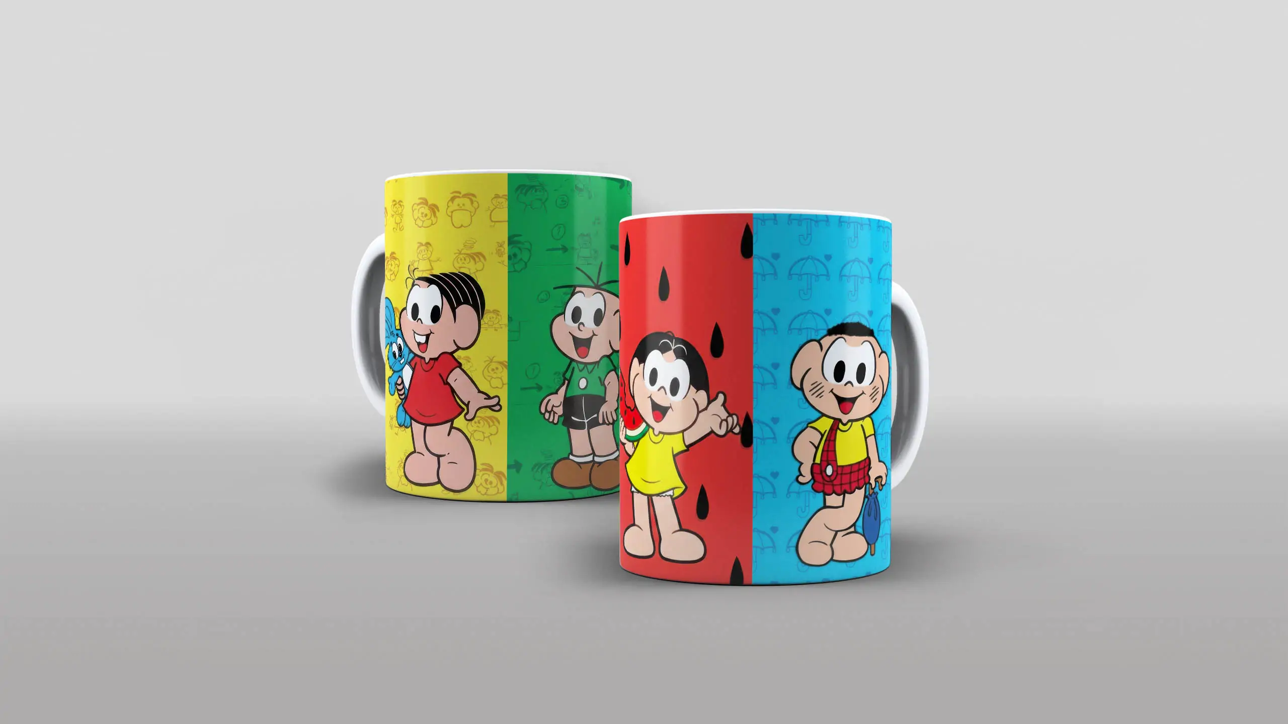 Arte Turma da mônica cascão cebolinha magali para caneca