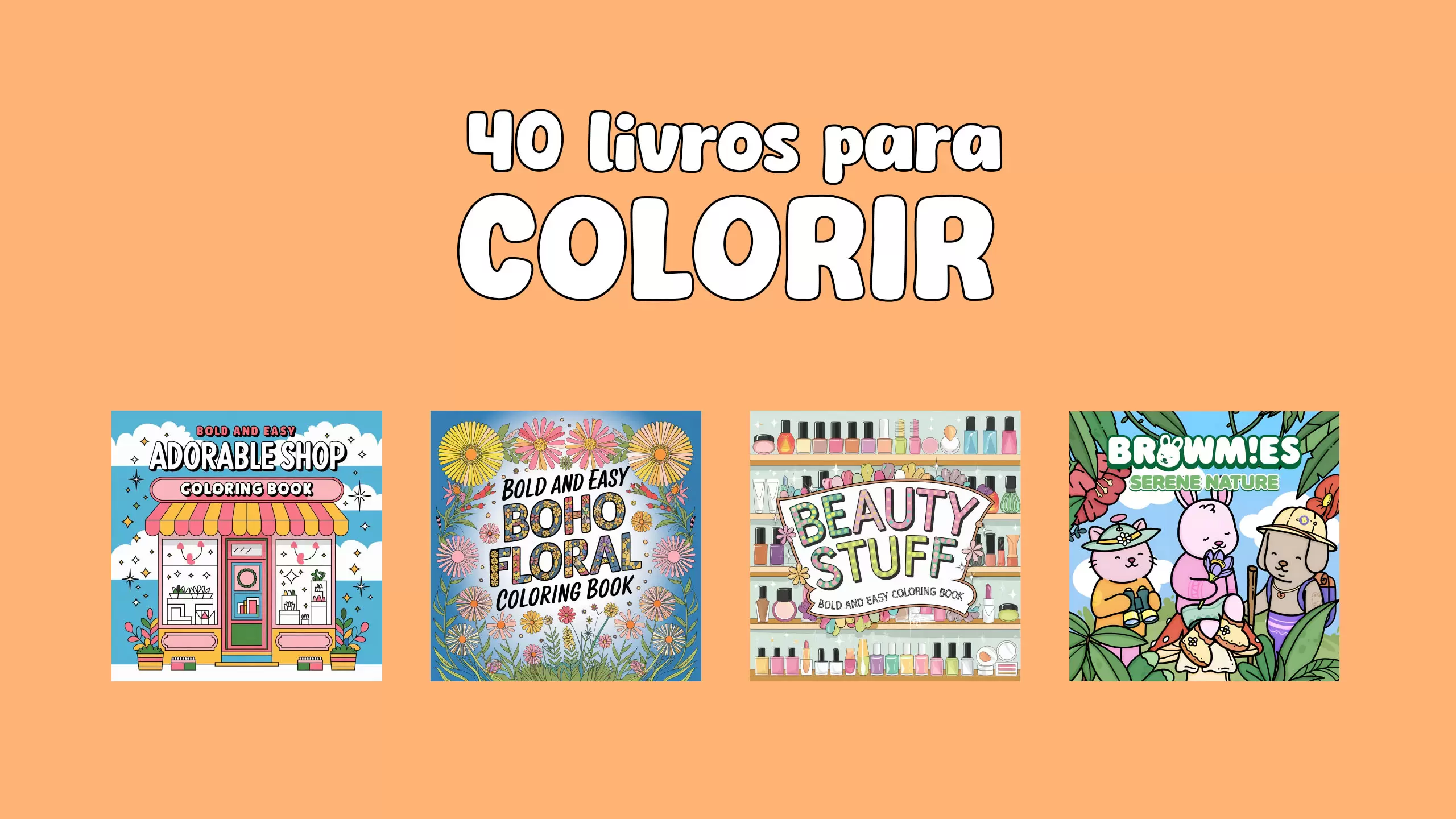 40 livros para colorir